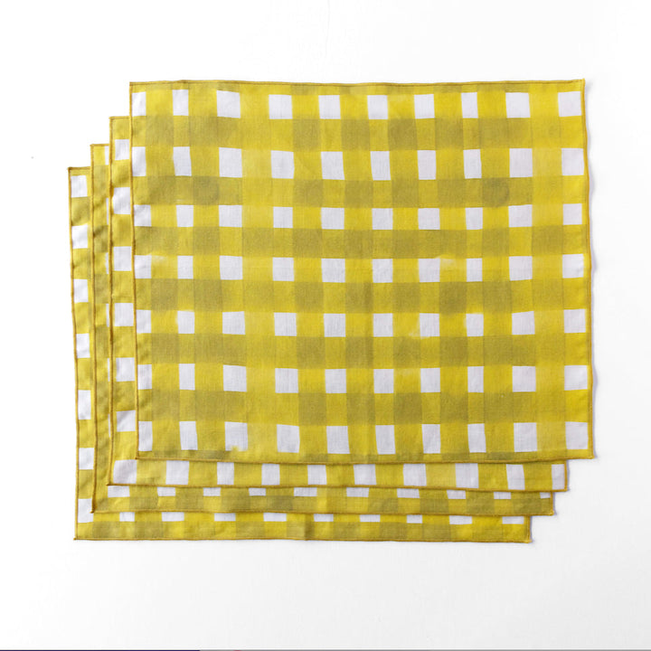 Yellow Cross Hatch Placemat