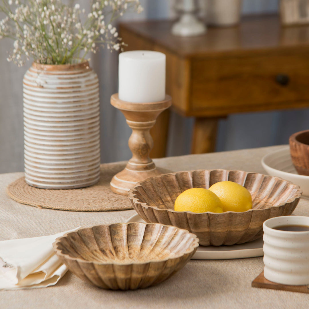 Scallop Serenity Bowls - Natural