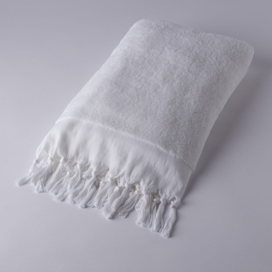 S/2 Plain Terry Hand Towel - White