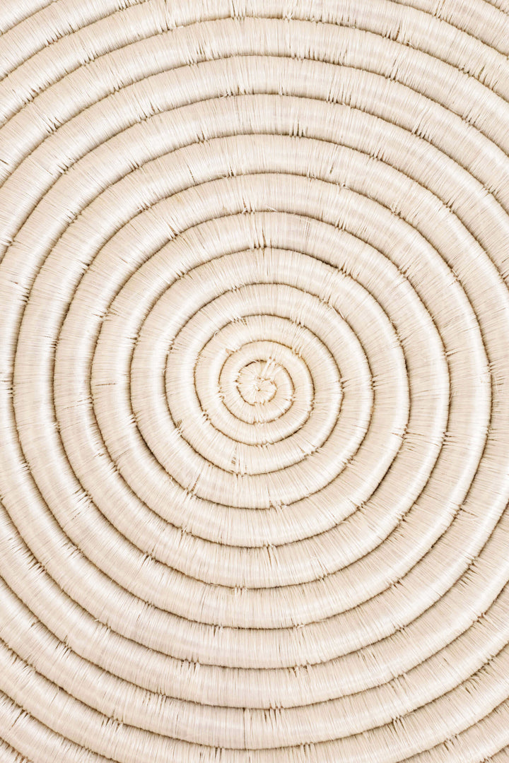 12" Sisal Placemat - White