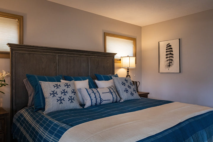 Mancala Indigo Lumbar Pillow