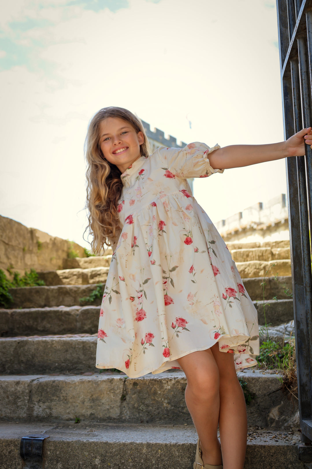 Madeleine Dress | Rose Garden Toile