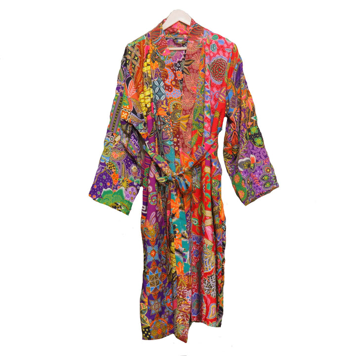 Handmade Long Thick Quilted Robe/ Kimono