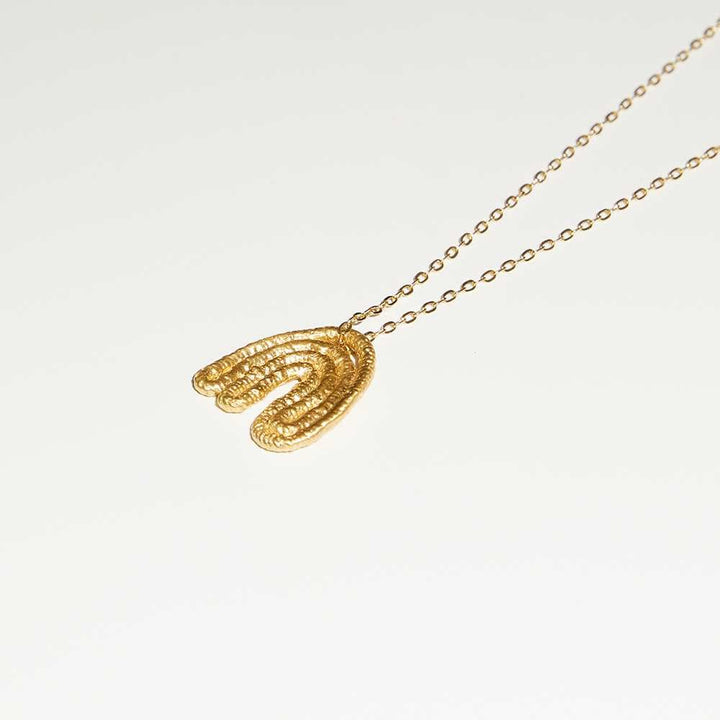 Leaf Pendant - 14K Gold Plate
