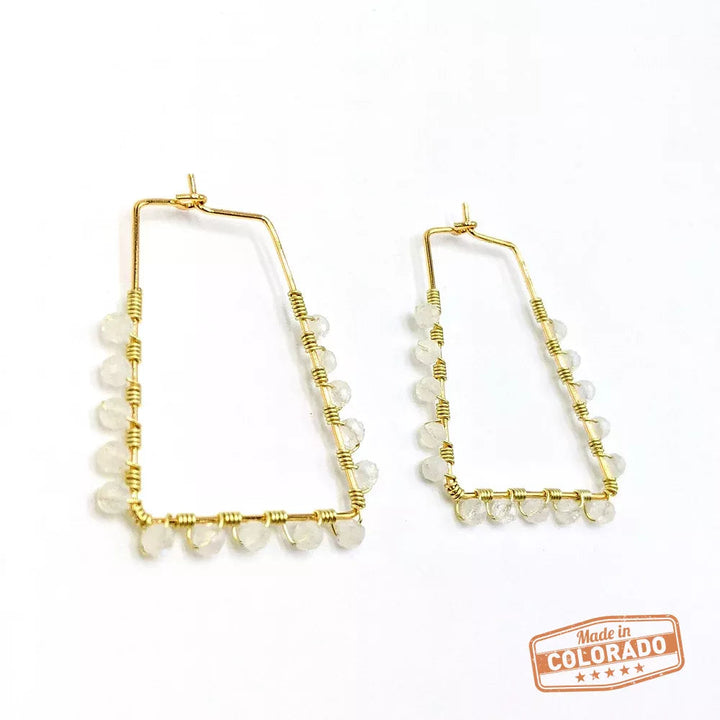 Resilience 18K gold plated hoops