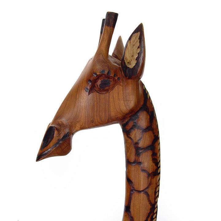 36" Olivewood Giraffe