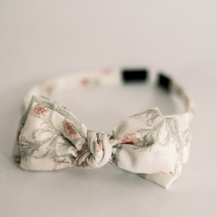 Three Little Bows Headband-Lavender Fields