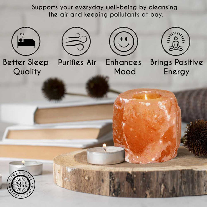 Himalayan Pink Salt Tea Light Holder