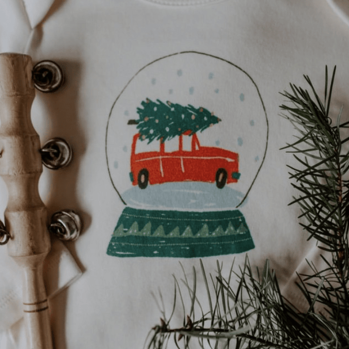 graphic bodysuit | snow globe