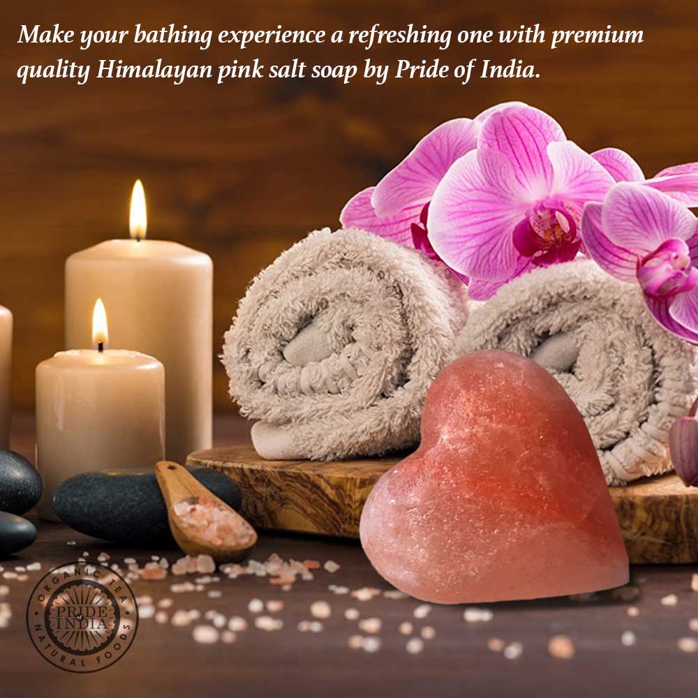 Himalayan Pink Salt Heart Shape Soap