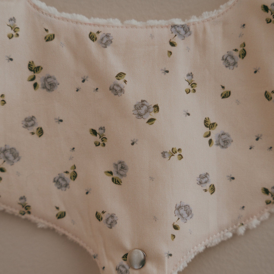 Pacifier Bib | Vintage Rosebud