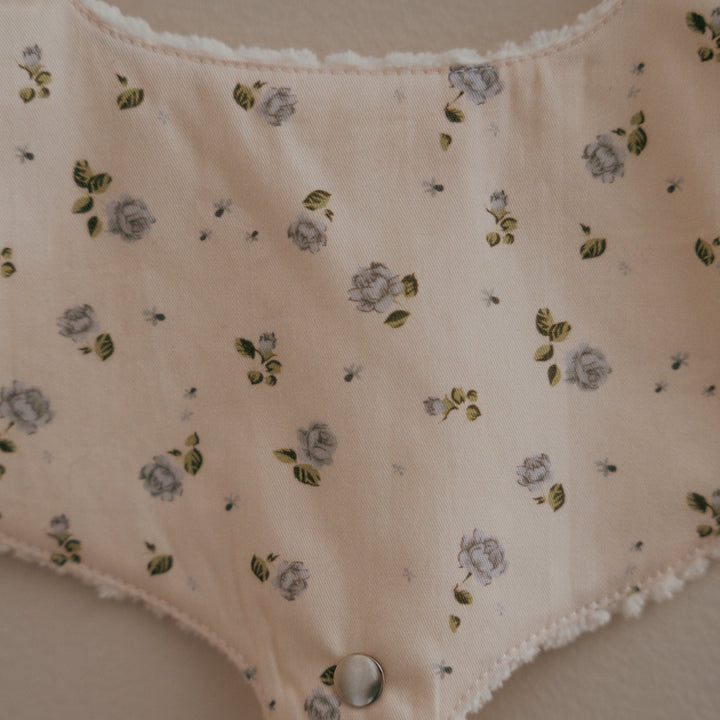 Pacifier Bib | Vintage Rosebud