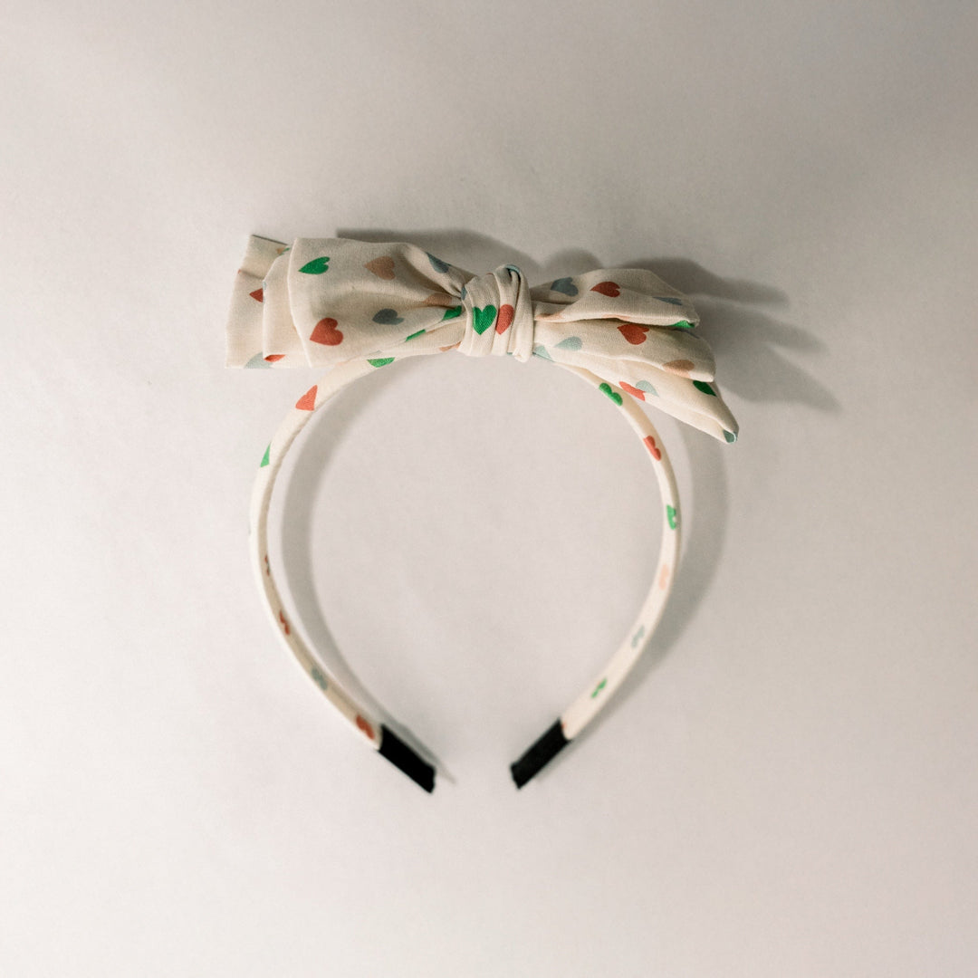 Three Little Bows Headband- Love in Bloom