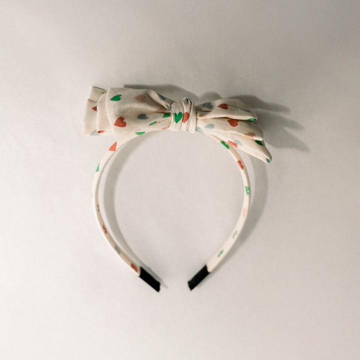 Three Little Bows Headband- Love in Bloom