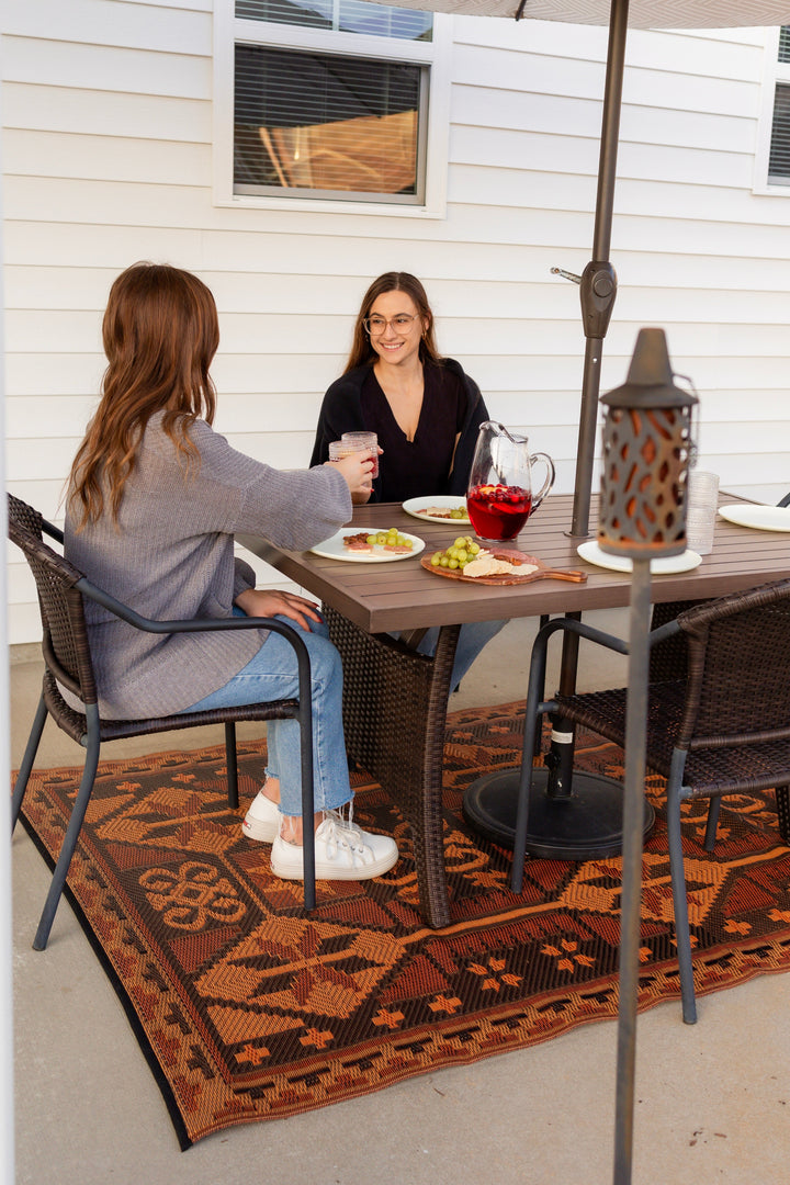 Ankara Cream & Brown