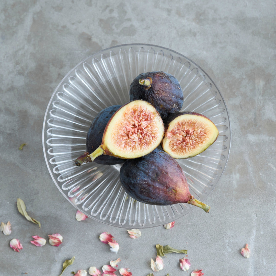 Pressed Clear Glass Small Plates - Set of 6