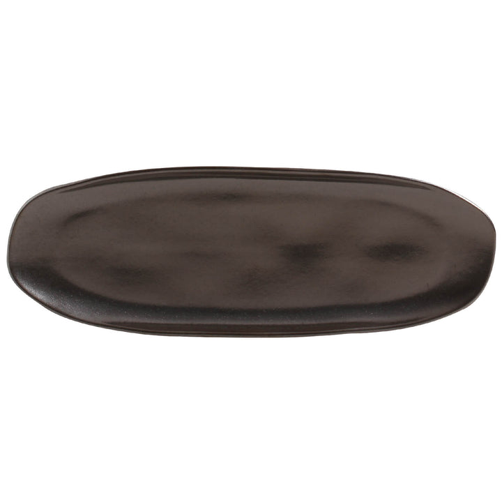Shallow Organic Oval Platter Large Set of 4