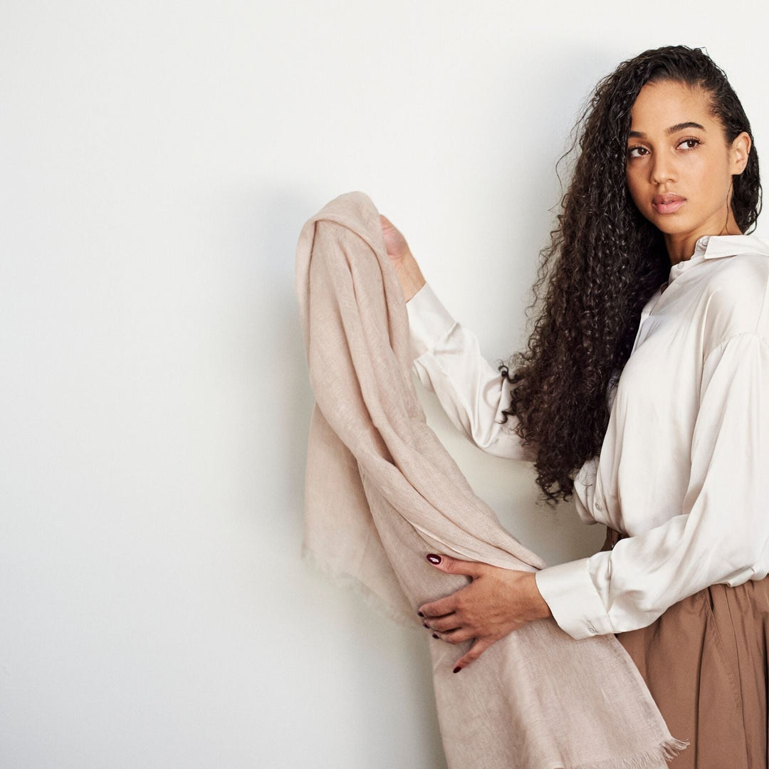 Hand Woven Linen Scarf