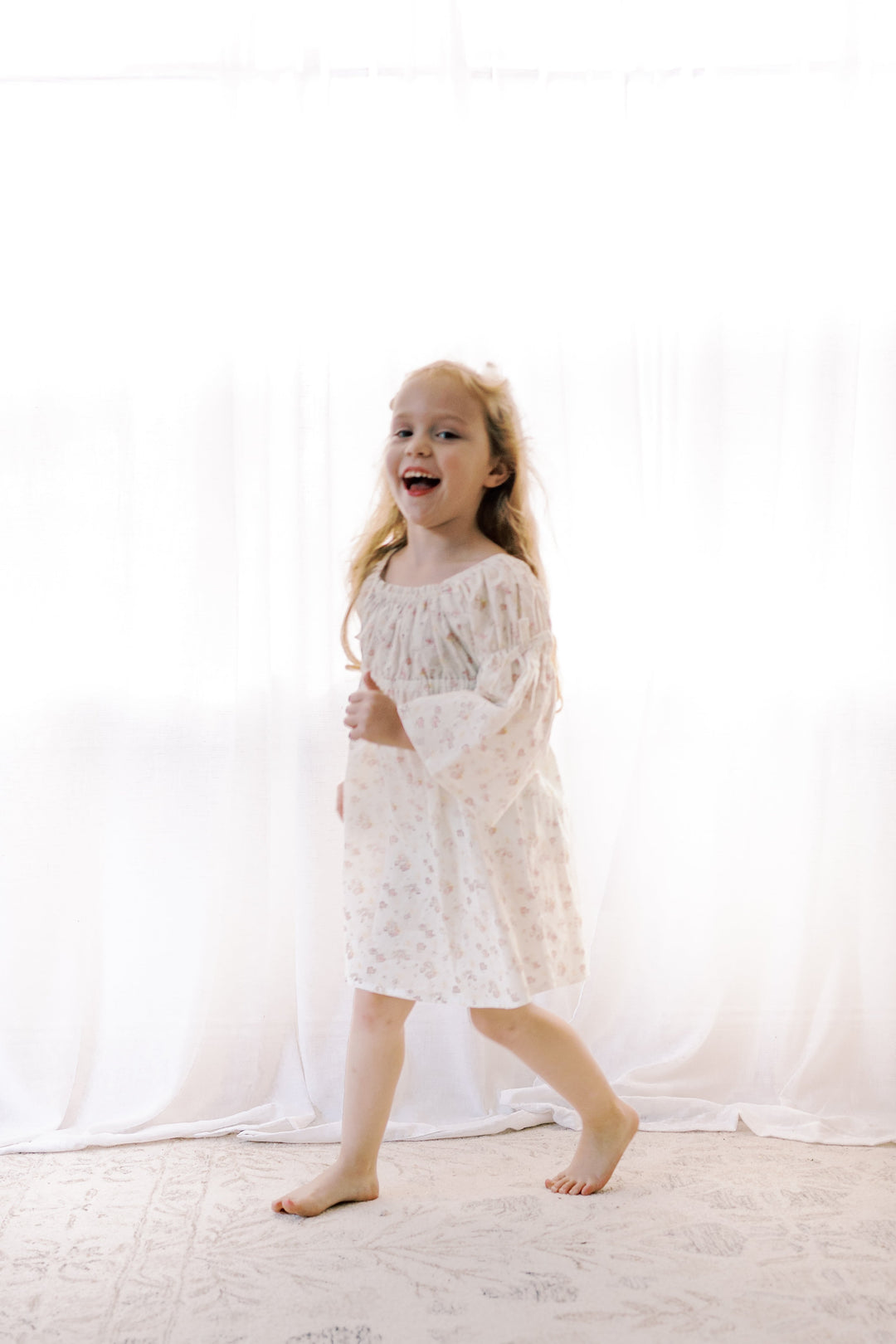 Kennedi Dress | Spring Petal | Bell Sleeve