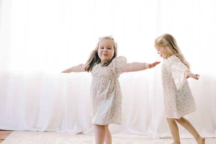 The Kennedi Dress- Spring Petal | Short Sleeve