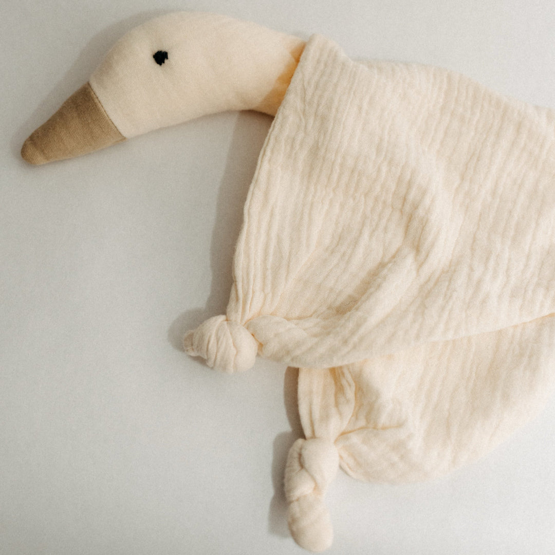 Goose Lovey Security Blanket | 17x17 | Organic Cotton