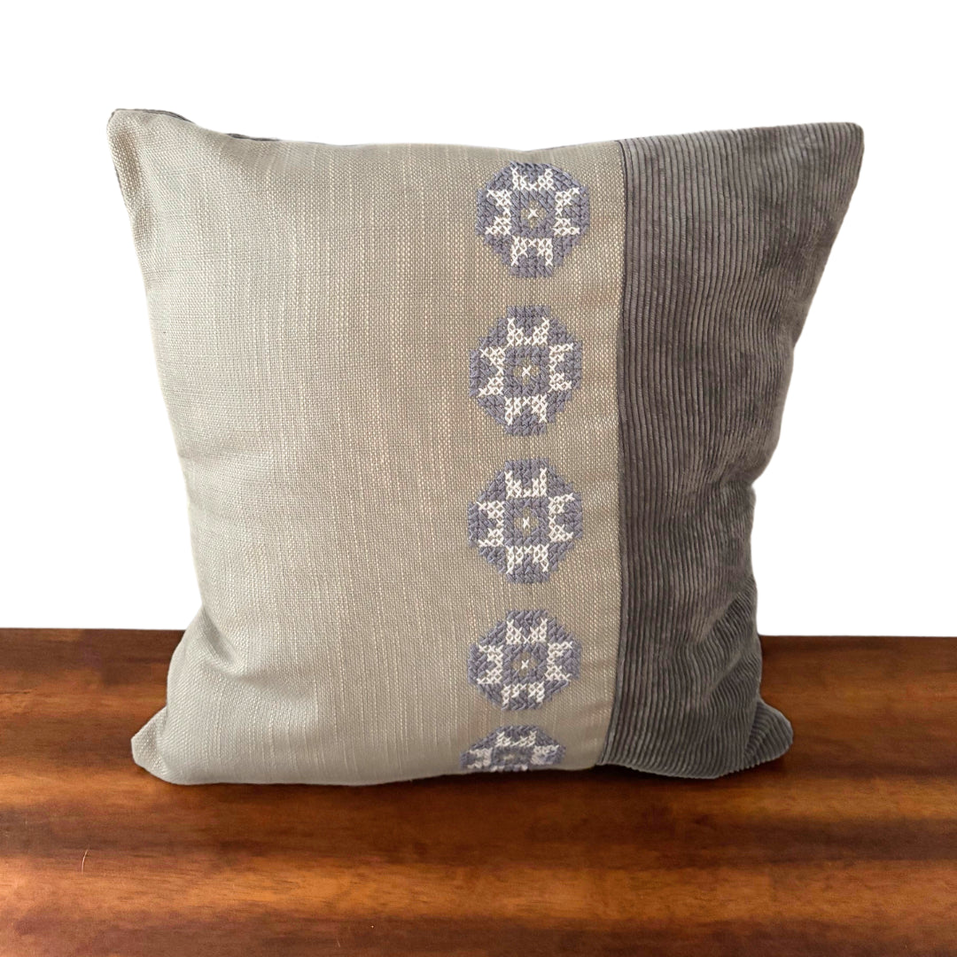 Maha Pillow Cover - Gray