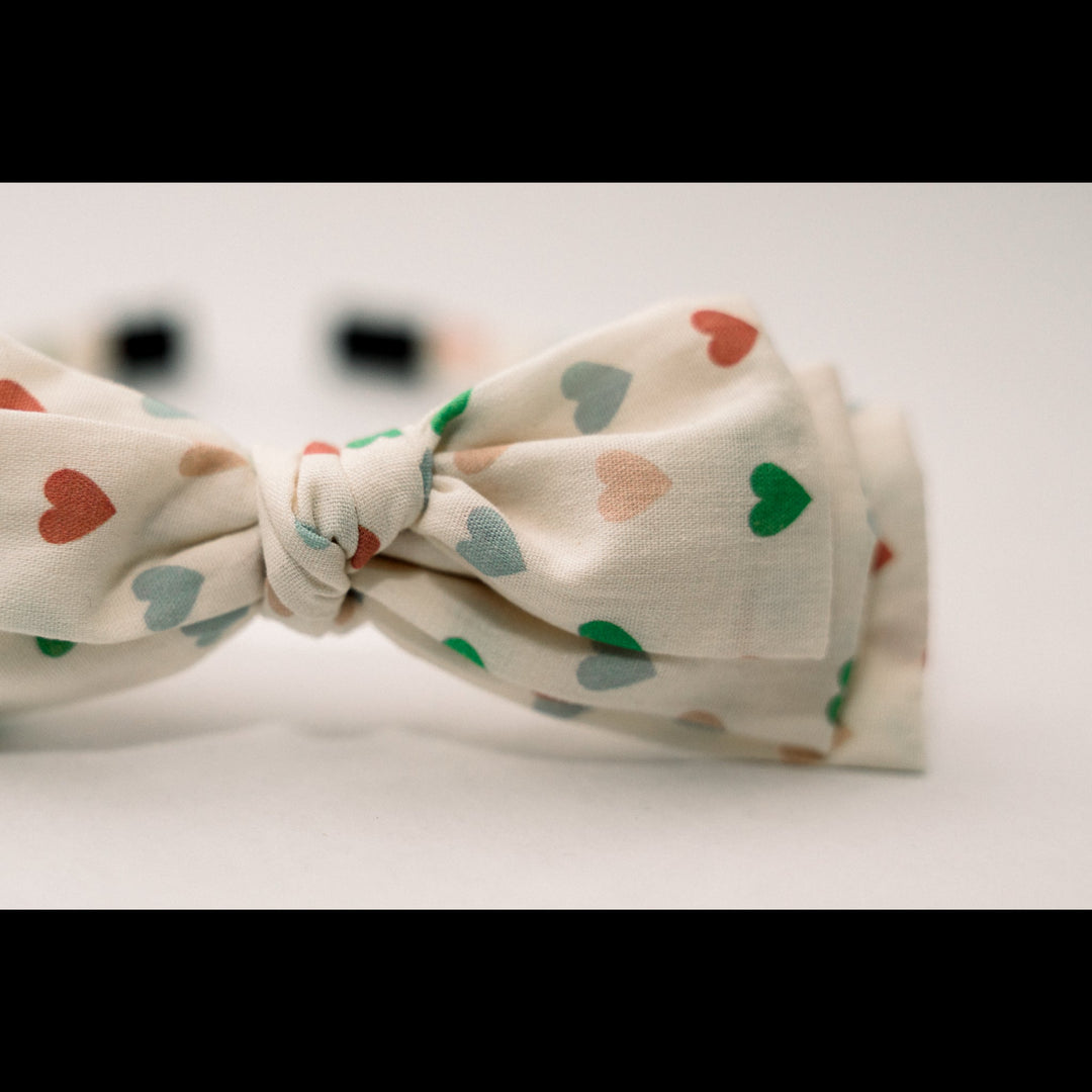 Three Little Bows Headband- Love in Bloom
