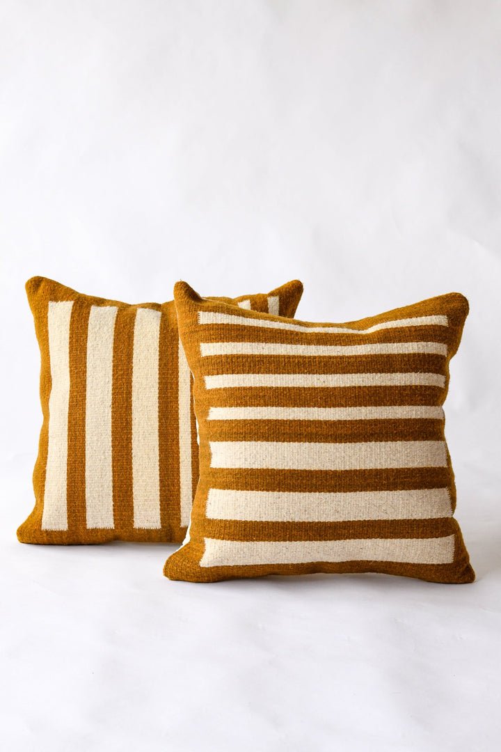LOOM Imports Wool Gradient Stripe Pillow