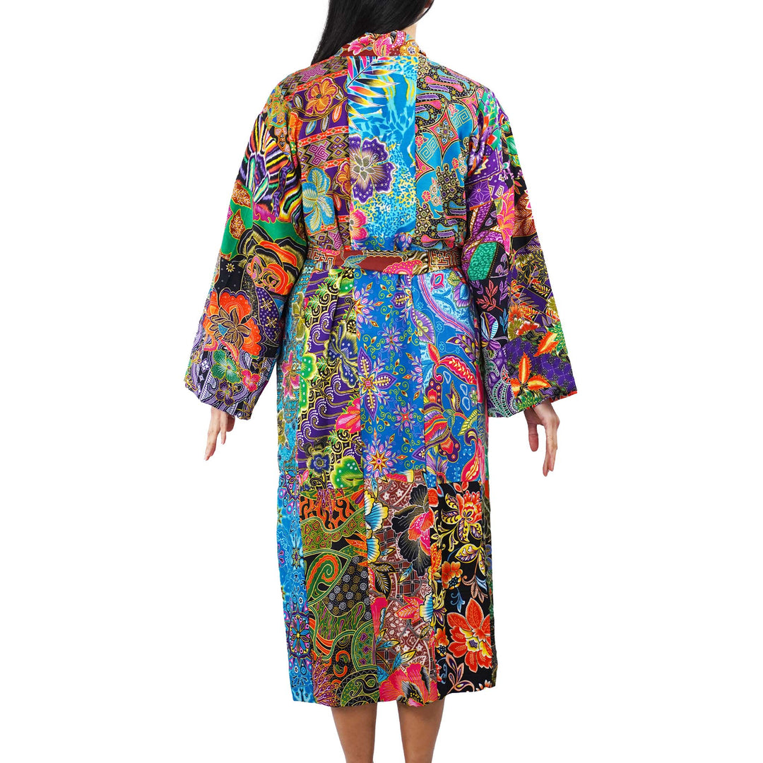 Handmade Long Thick Quilted Robe/ Kimono