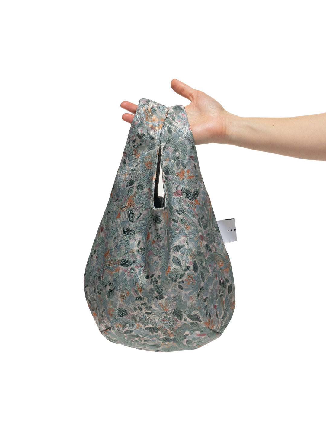 Egg Tote | Vintage Jacquard Blue Oasis