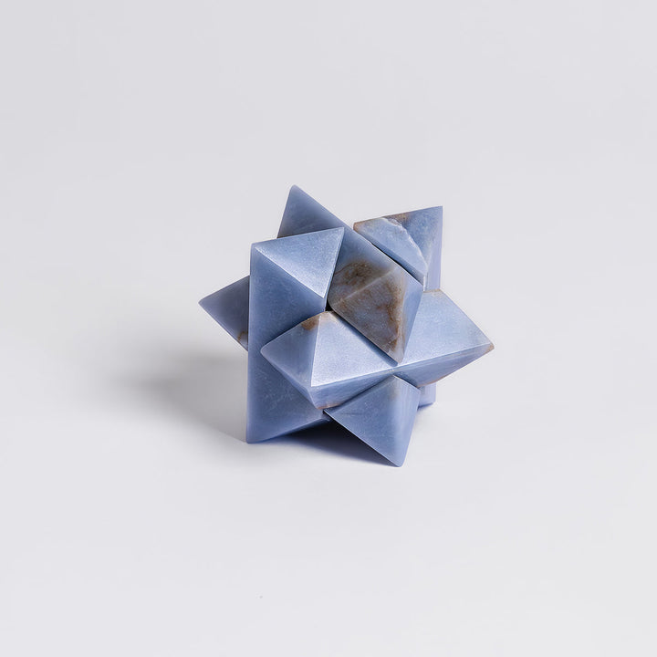 Burr  Star 3D gemstone puzzle Angelite