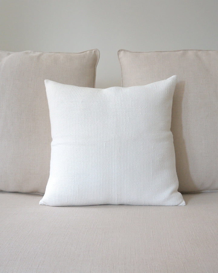 Solid Cotton Euro Pillow - Ivory