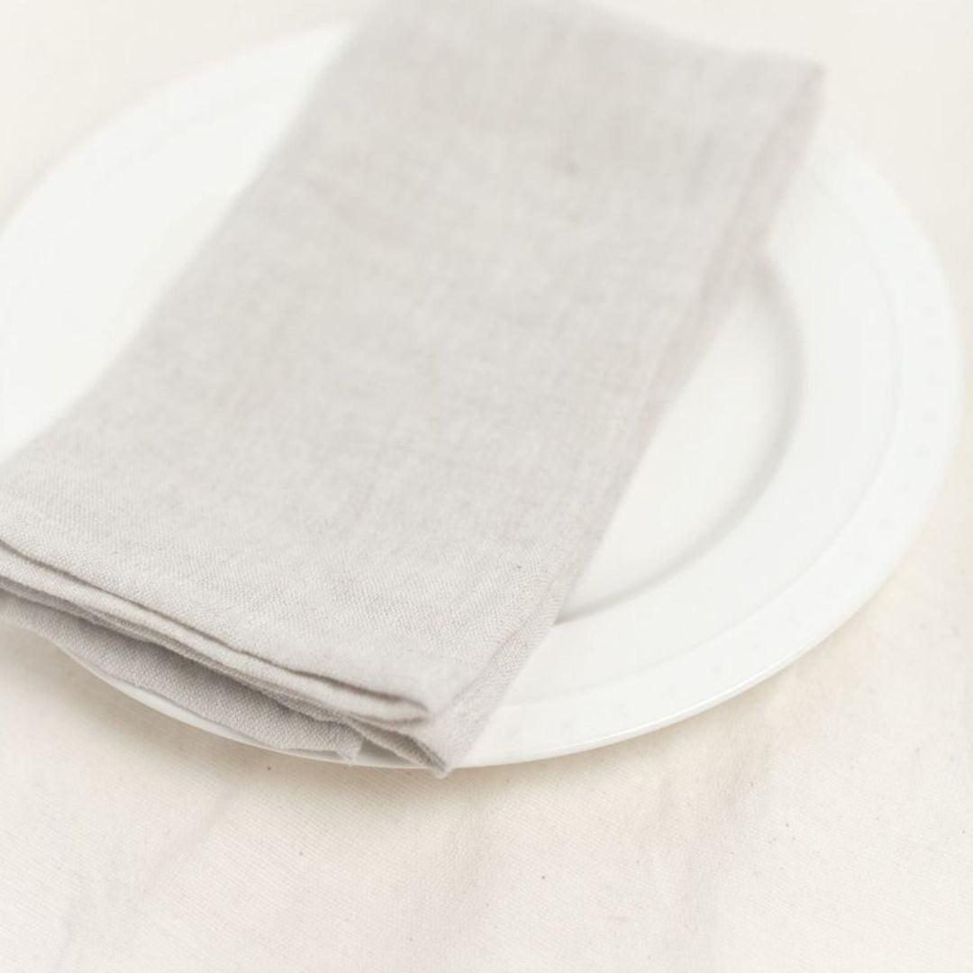 Stone Washed Linen Napkins Set of 4