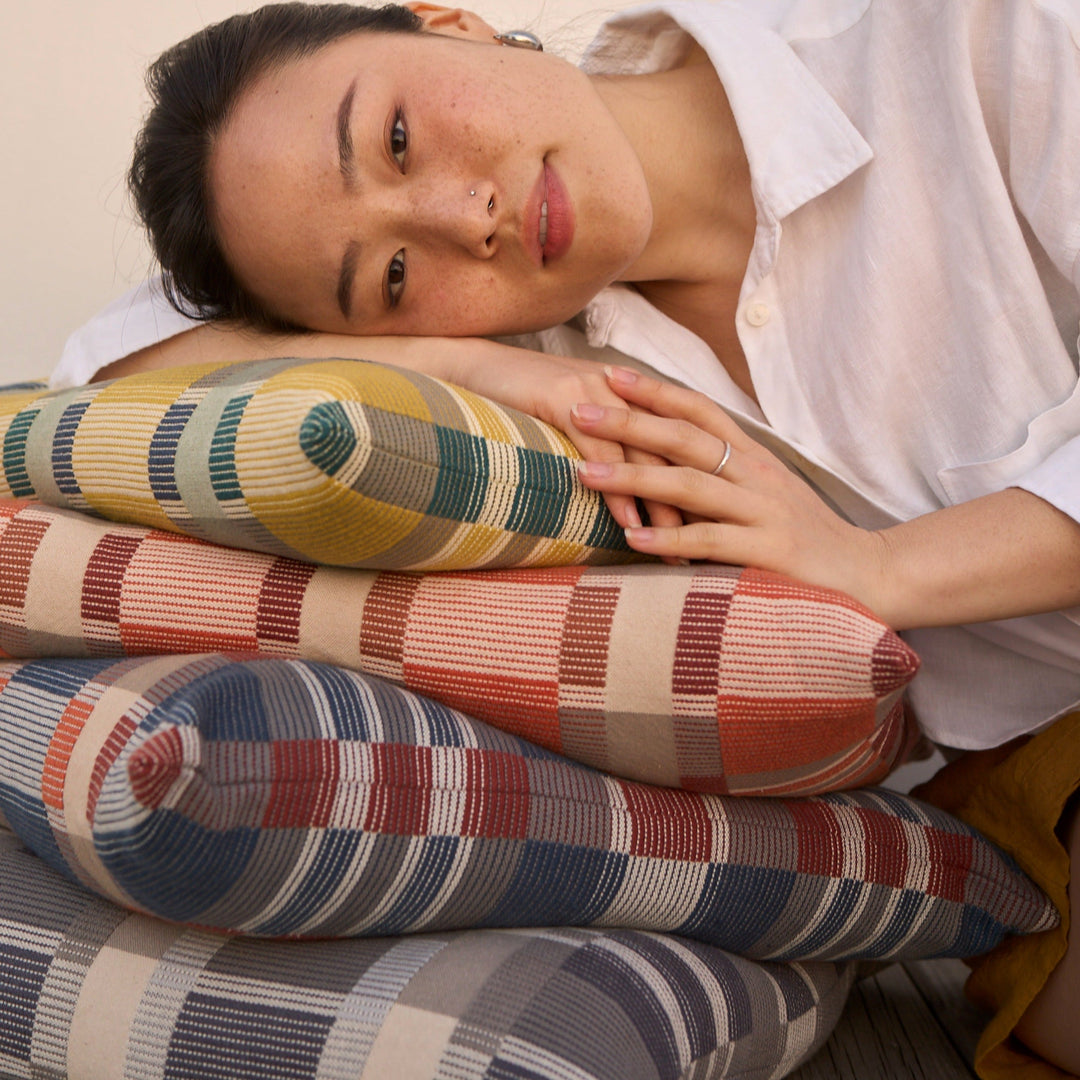 Skipping Block Pillow Cover