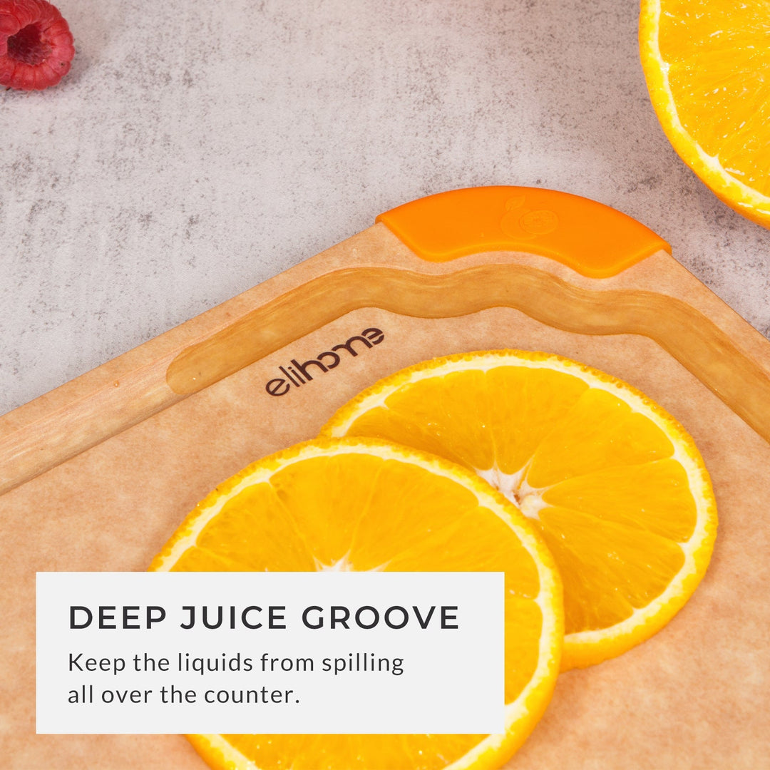 Premium Series 4 Pieces Cutting Board Set | Non Slip & Color Code | S, M, L, XL