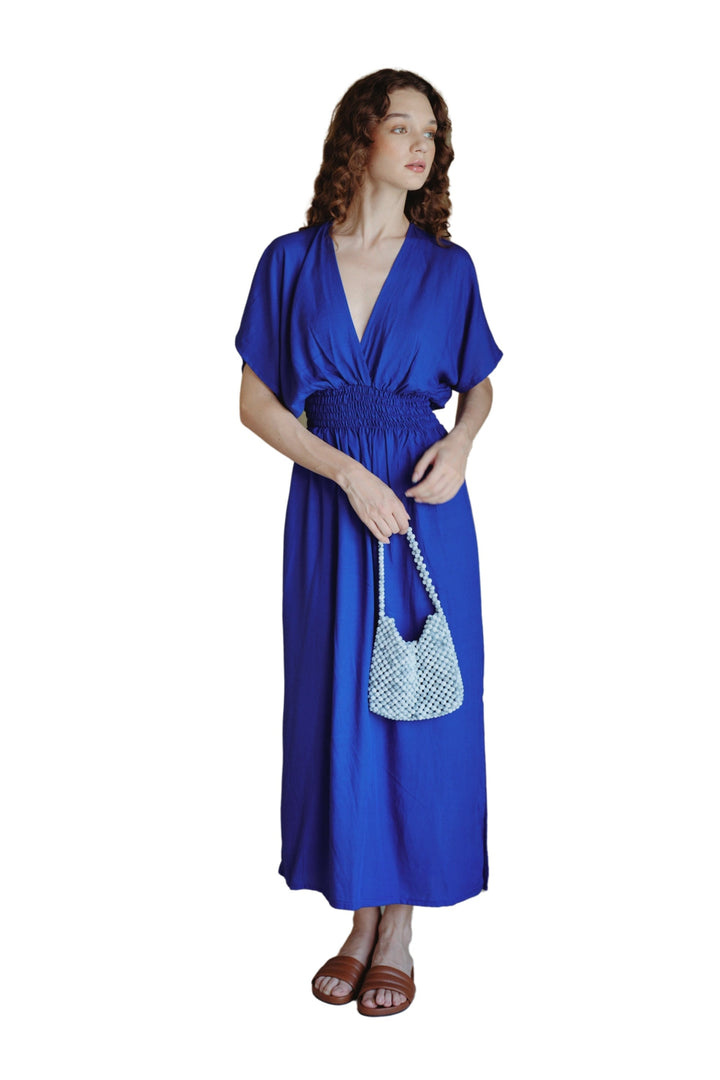 Olivia Maxi Dress in Indigo