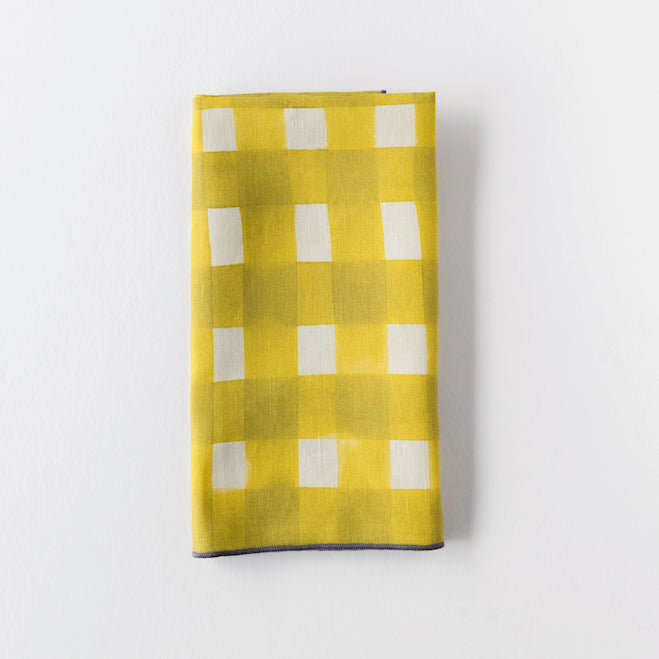 Yellow Cross-Hatch Napkin