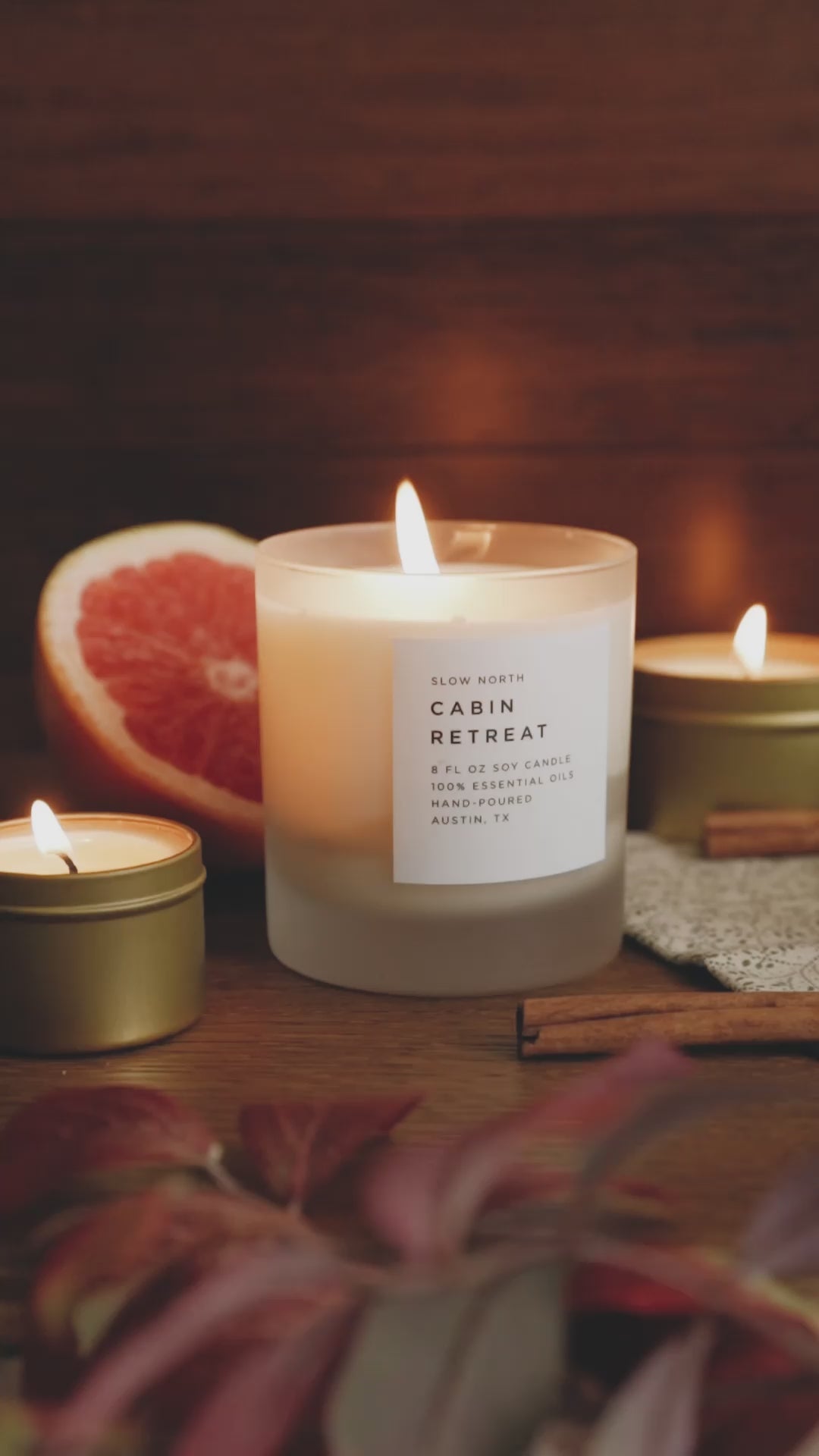 Cabin Retreat (Seasonal) - Cedarwood, Grapefruit & Cinnamon