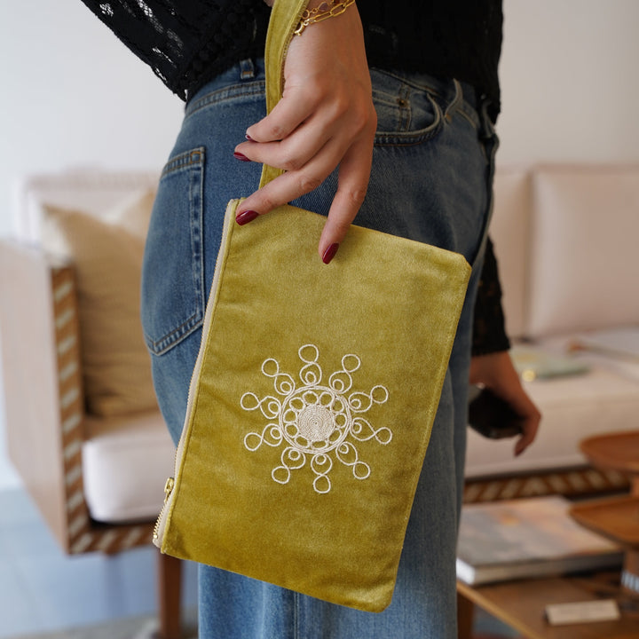 Tahriri Pouch | Yellow/Green