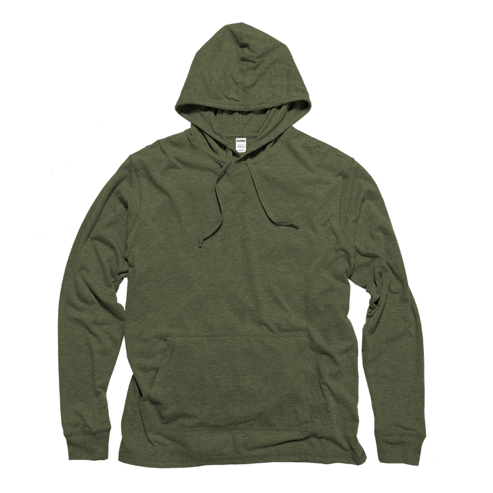 Unisex Eco-Triblend Long Sleeve Hooded Tee