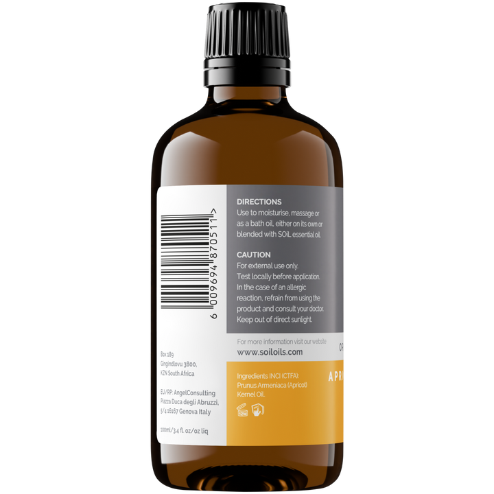 Organic Apricot Kernel Oil (Prunus Armeniaca) 100ml