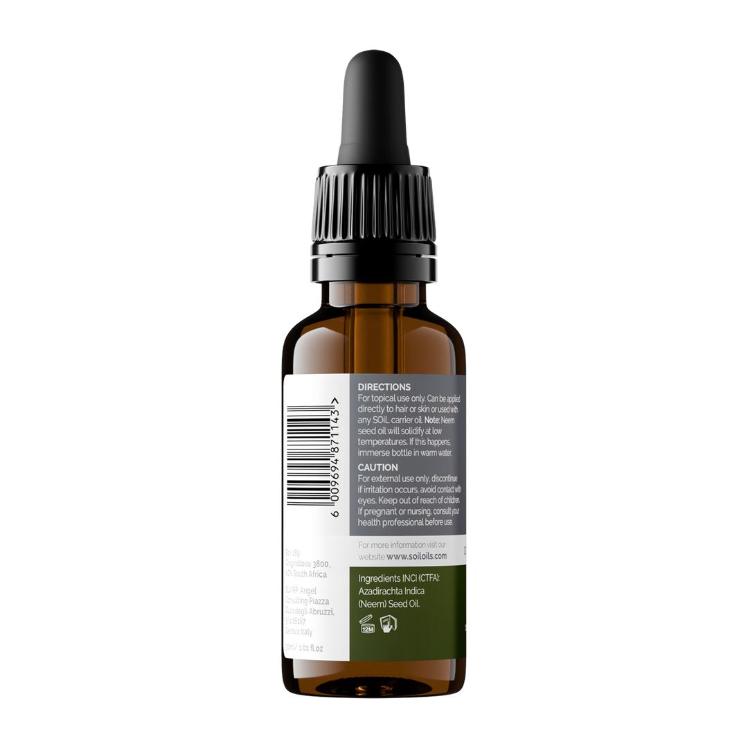Organic Neem Oil (Azadirachta Indica)  30ml