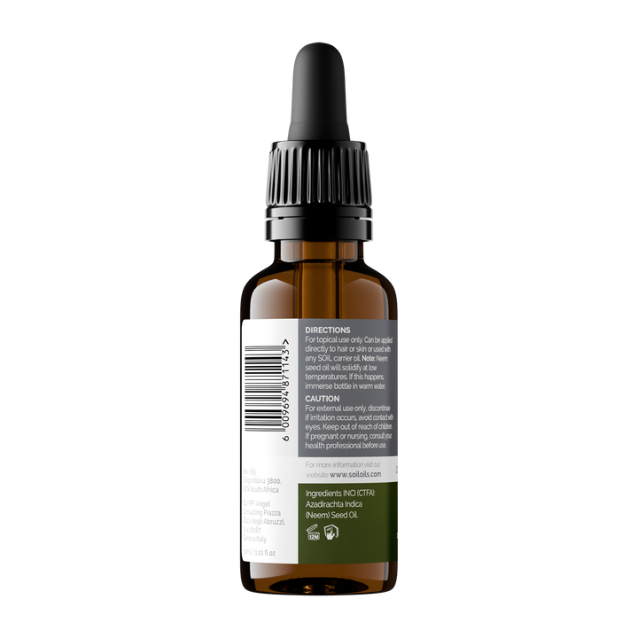 Organic Neem Oil (Azadirachta Indica)  30ml