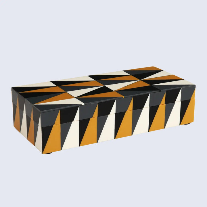 Decorative Storage Box Puzzle Guild Resin Inlay in 7 Sizes