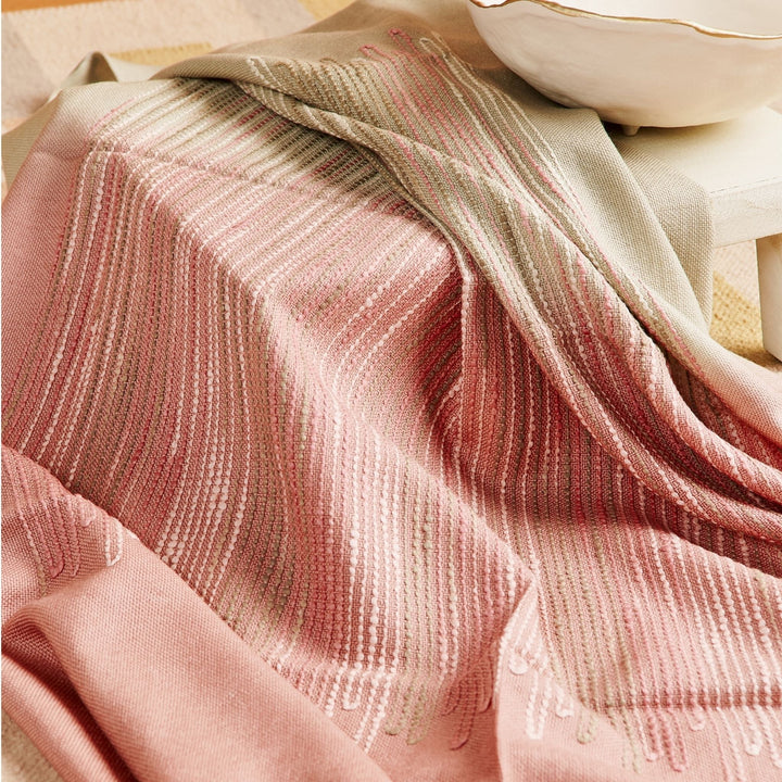 Chive Ombre Hand Textured Handloom Soft Merino Throw