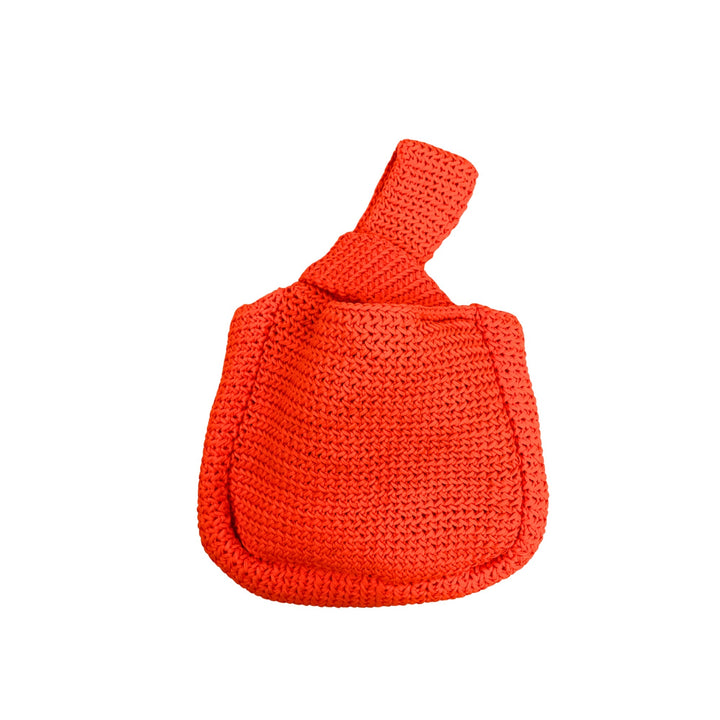 Mackenzie Knit Clutch in Orange