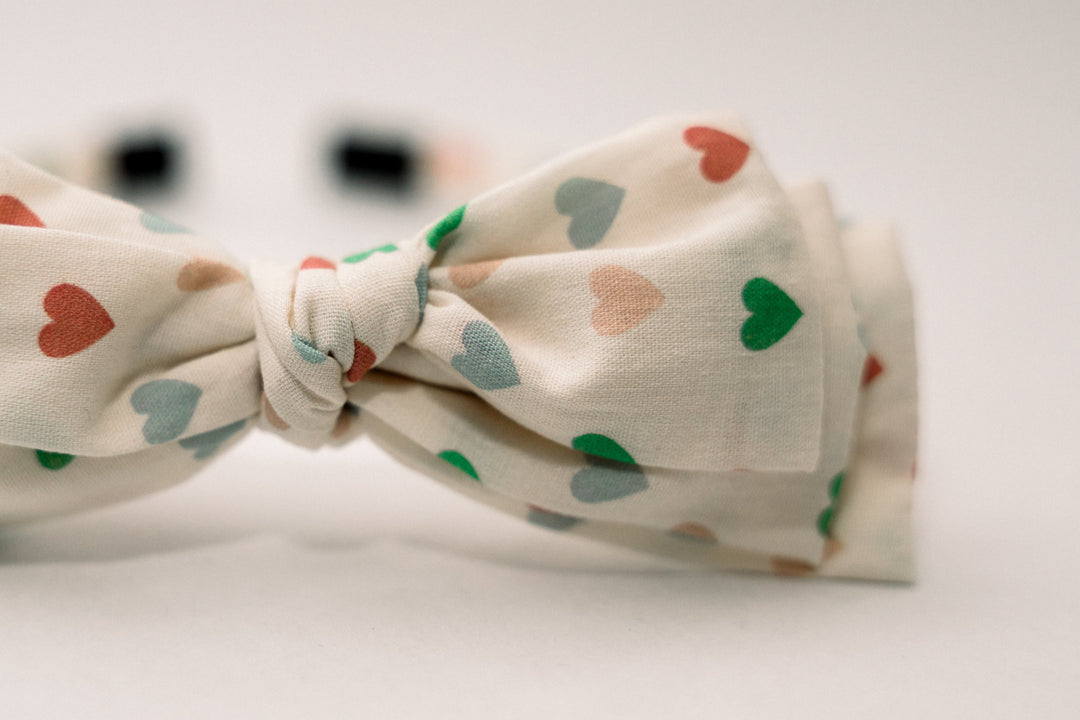 Three Little Bows Headband- Love in Bloom