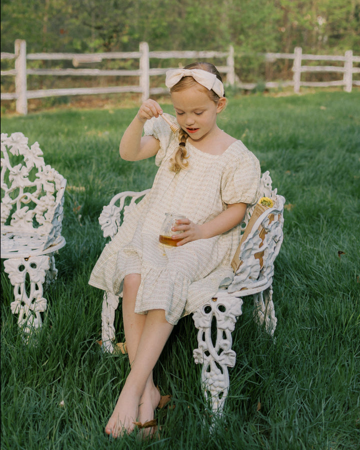 The Weekend Dress-Blush Vine Stripe