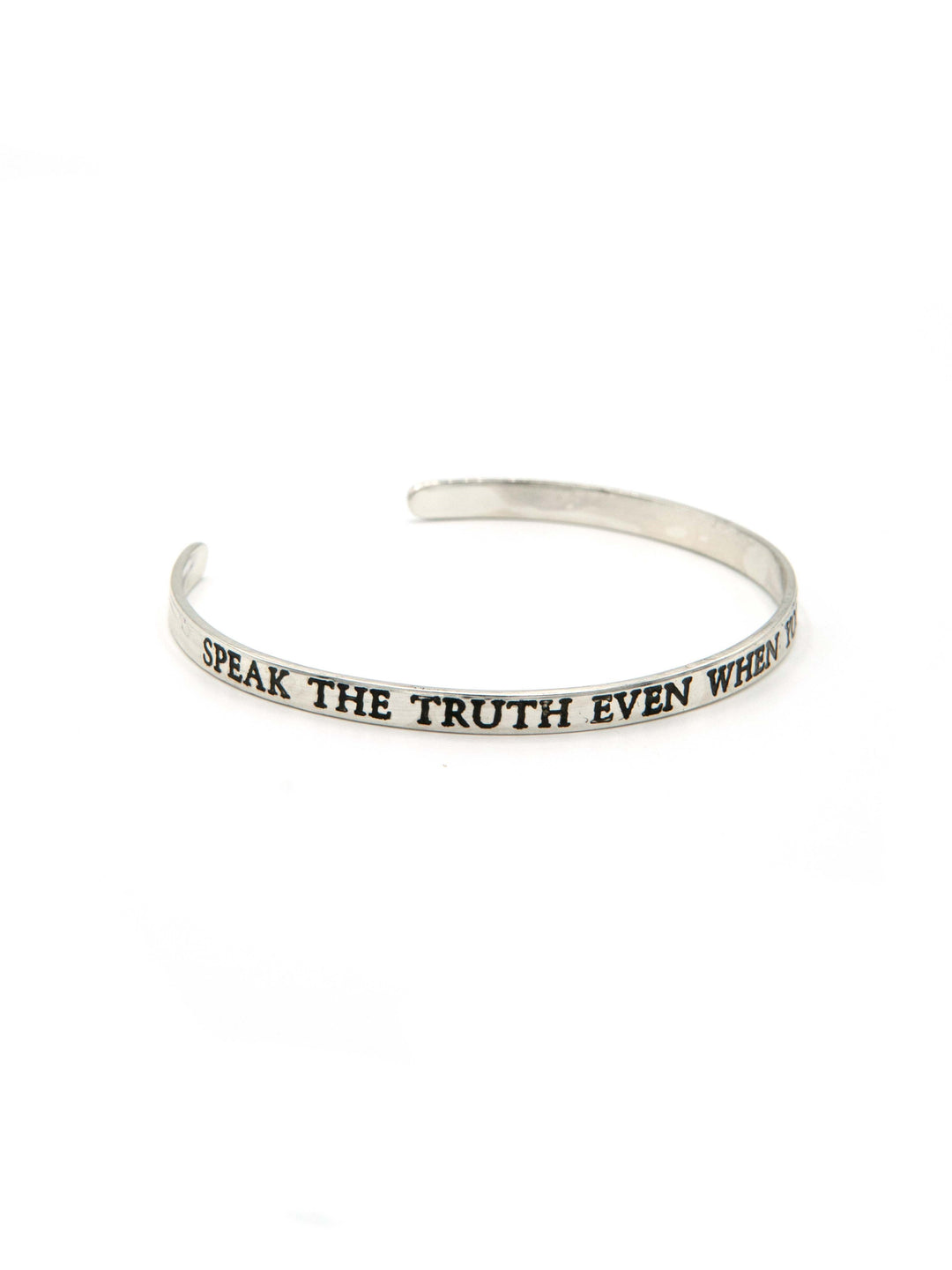 Speak The Truth Quote Cuff