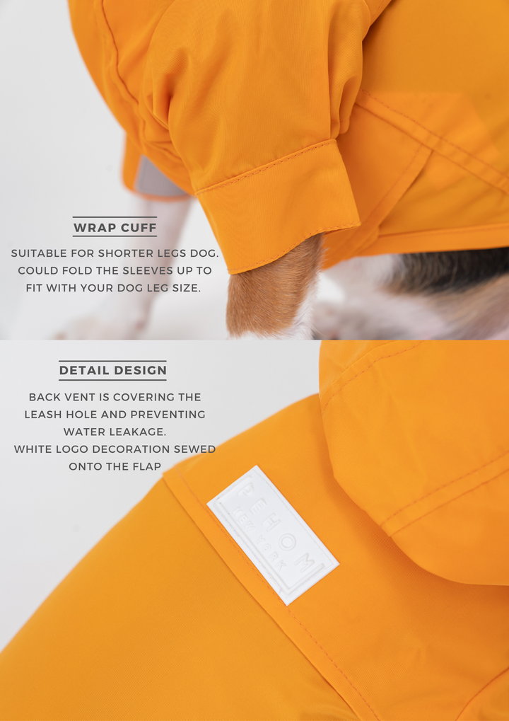 Tribeca Adjustable Velcro Raincoat - Light Blue